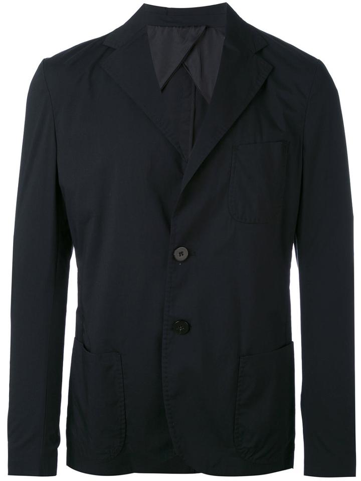 Christian Pellizzari - Classic Jacket - Men - Cotton/polyamide/spandex/elastane/viscose - 50, Black, Cotton/polyamide/spandex/elastane/viscose