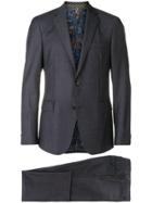 Etro Checked Two-piece Suit - Blue