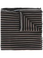 Ps By Paul Smith Striped Scarf, Men's, Brown, Silk/viscose