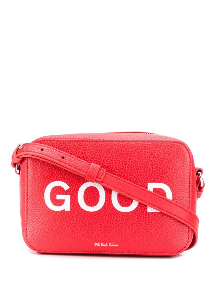 Ps Paul Smith 'good' Crossbody Bag - Red