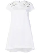 Sacai Drawstring Shoulder Dress - White