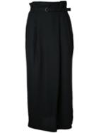 G.v.g.v. - Pleated Midi Skirt - Women - Polyester - 36, Black, Polyester