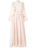 Zadig & Voltaire Long Frill-trim Dress - Nude & Neutrals