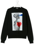 Dsquared2 Kids Skeleton Print Sweatshirt - Black