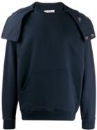 Jw Anderson Detachable Hood Sweatshirt - Blue