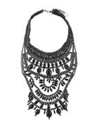 Federica Tosi Ornate Crystal Necklace - Black