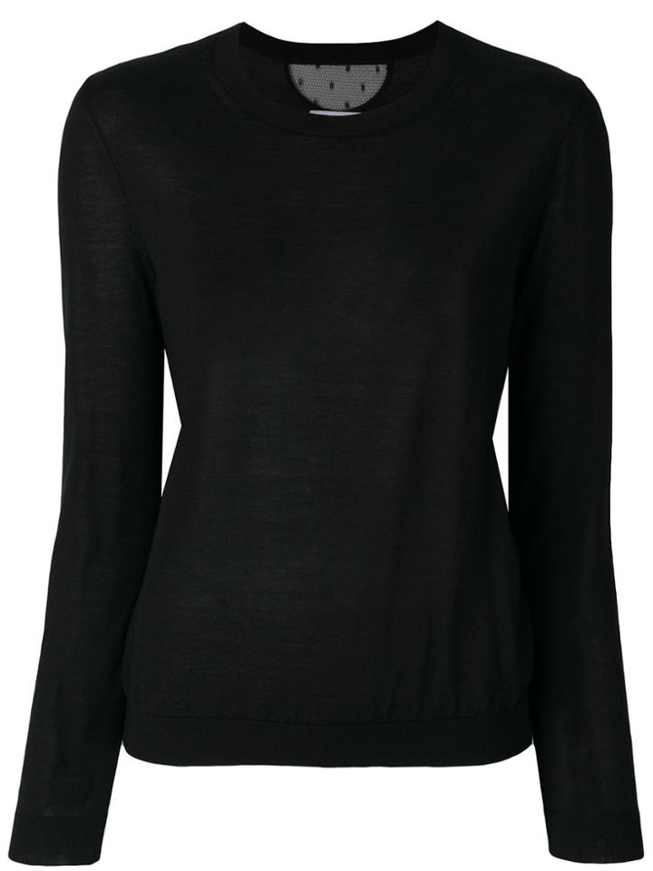 Red Valentino Round Neck Jumper - Black