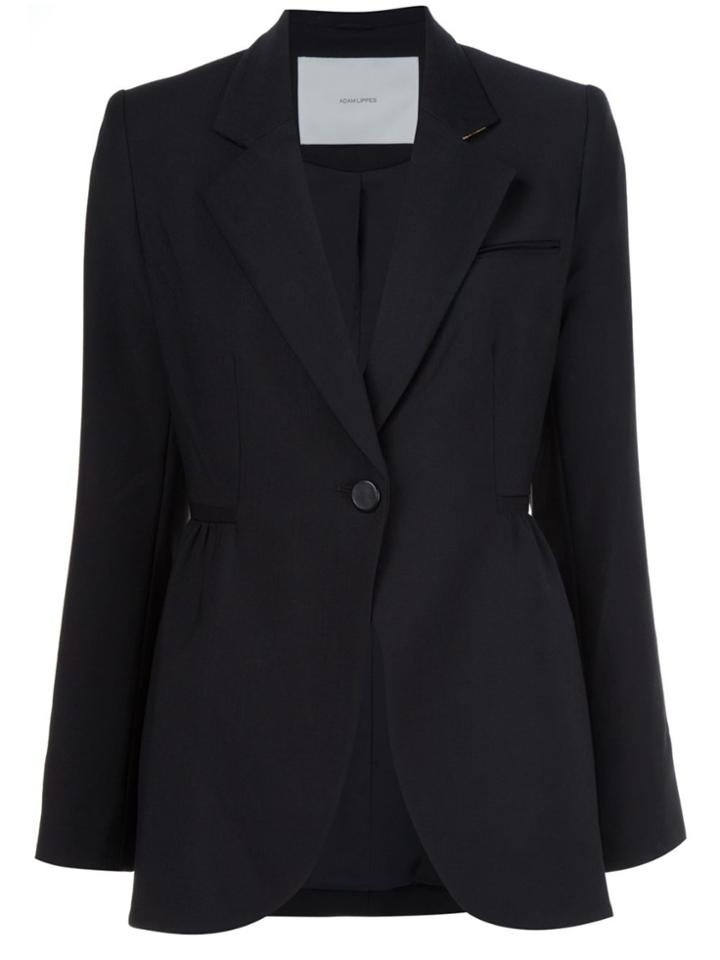 Adam Lippes Single Button Blazer - Black