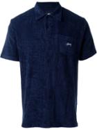 Stussy 'terry' Polo Shirt, Men's, Size: Xl, Blue, Cotton