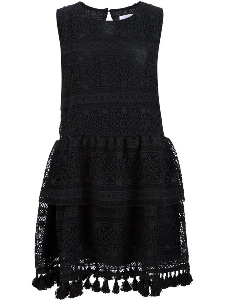 Anine Bing Tassel Detail Dress, Women's, Size: Small, Black, Cotton/polyester
