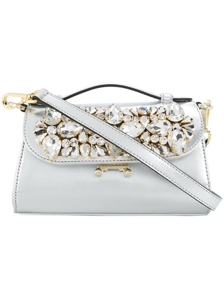 Gedebe Embellished Shoulder Bag - Grey