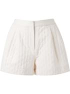3.1 Phillip Lim Quilted Shorts, Women's, Size: 6, White, Cotton/polyester