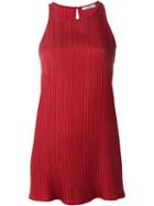 Etro Flared Tank Top, Women's, Size: 46, Red, Silk