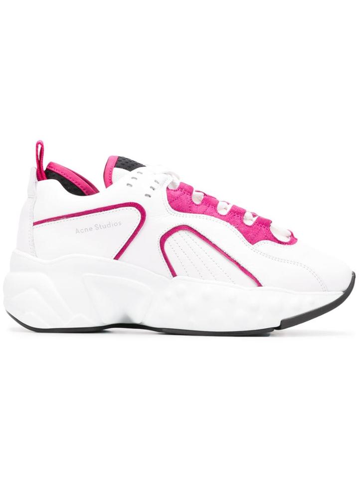 Acne Studios Manhattan Nappa Leather Sneakers - White