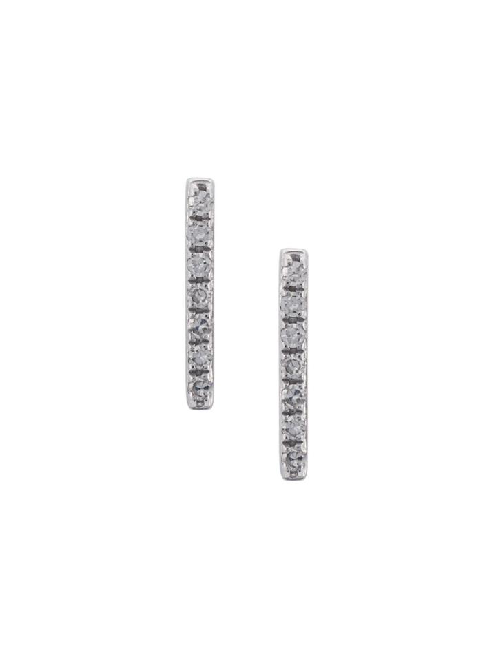 Ef Collection Bar Stud Earring - Metallic