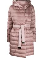 Max Mara Reversible Hooded Coat - Pink
