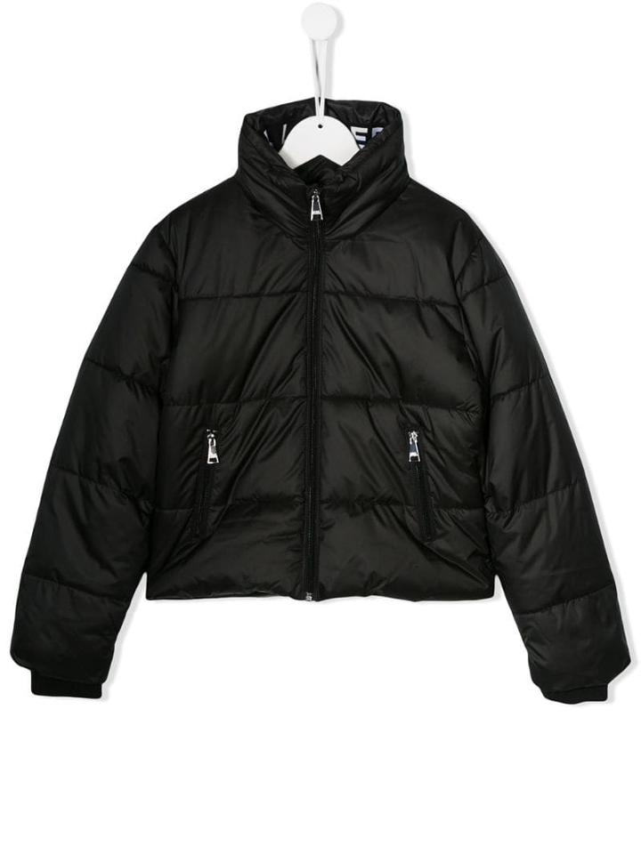 Karl Lagerfeld Kids Branded Padded Jacket - Black