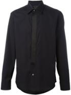 Marc Jacobs Satin Placket Shirt, Men's, Size: 52, Black, Silk/cotton