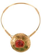 Yves Saint Laurent Vintage Disc Choker - Metallic