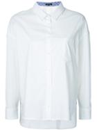 Loveless - High Low Hem Shirt - Women - Cotton/polyester - 34, White, Cotton/polyester