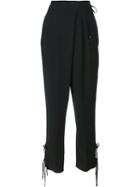 Roberto Cavalli Drop Crotch Wrap Trousers
