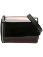 Building Block Belted Strap Bag - Black