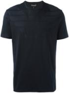 Emporio Armani Logo Print T-shirt, Men's, Size: Xxxl, Blue, Cotton