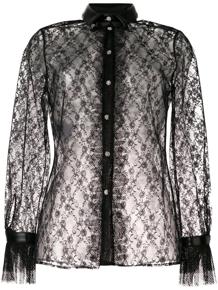 Philosophy Di Lorenzo Serafini Lace Shirt - Black