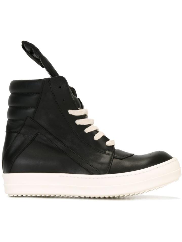 Rick Owens Geobasket Hi-top Sneakers, Women's, Size: 35, Black, Leather/rubber