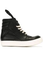 Rick Owens Geobasket Hi-top Sneakers, Women's, Size: 35, Black, Leather/rubber