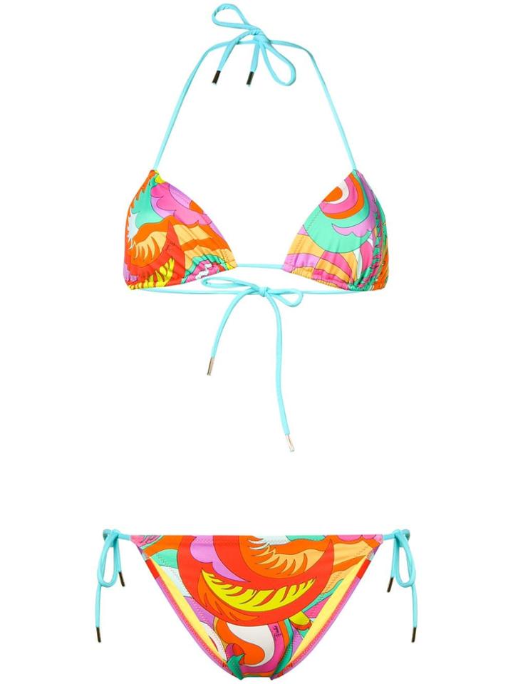 Emilio Pucci Merida Print Bikini - Red