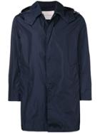 Mackintosh Navy Nylon Hooded Coat Gm-043b - Blue