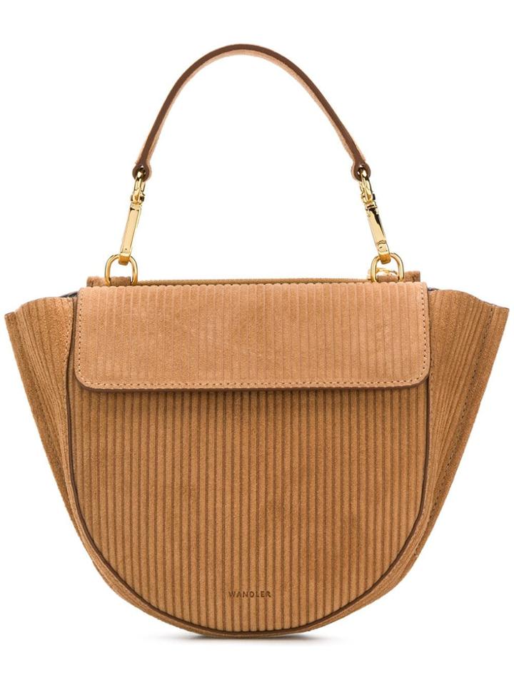 Wandler Mini Hortensia Corduroy Crossbody Bag - Neutrals