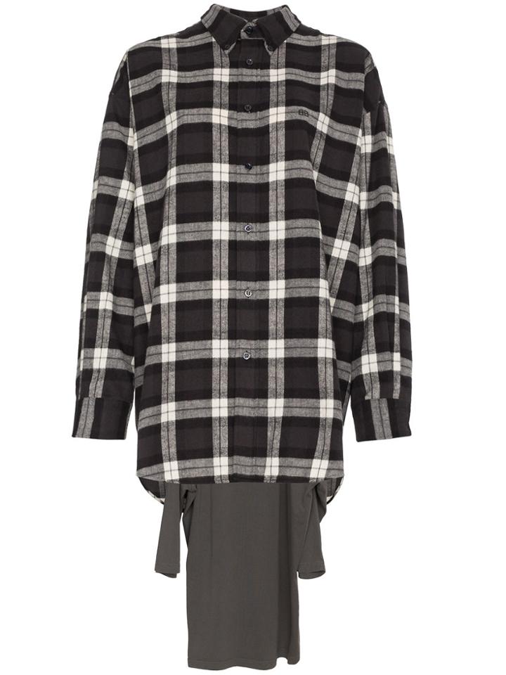Balenciaga Tee-shirt Combi Long Sleeves Shirt - Black