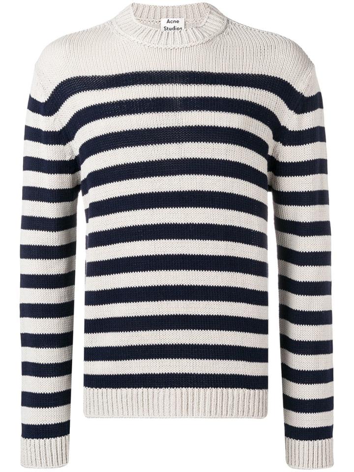 Acne Studios Breton Striped Sweater - Blue