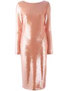 Tom Ford Longsleeve Sequin Dress, Women's, Size: 42, Pink/purple, Polyamide/spandex/elastane/silk
