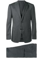 Z Zegna Three Piece Fitted Suit - Grey