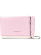 Givenchy Colour Block Clutch - Pink & Purple