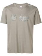 Cp Company Printed Logo T-shirt - Neutrals