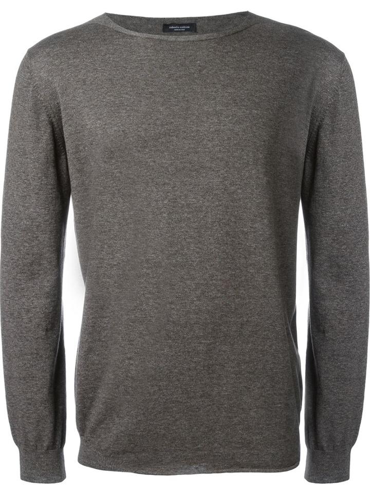 Roberto Collina Textured Crew Neck Jumper