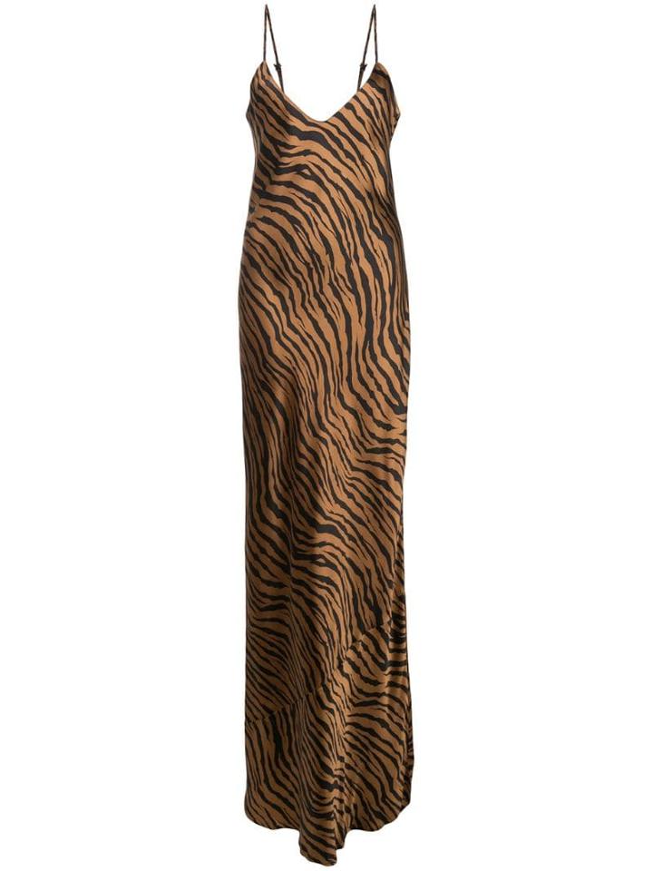 Nili Lotan Tiger-print Dress - Brown