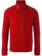 Moncler Grenoble 'army' Sweatshirt, Men's, Size: Large, Red, Polyamide/polyester/spandex/elastane