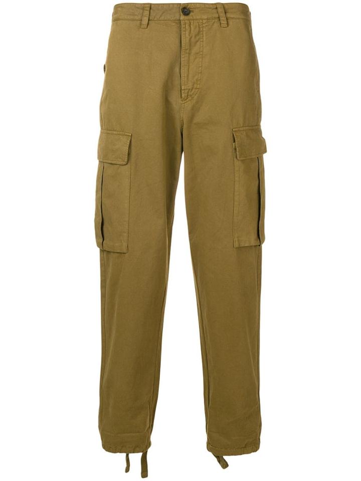 Acne Studios Drawstring Cuff Cargo Trousers - Green