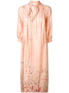 Roseanna Floral Print Shirt Dress - Neutrals