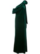 Tadashi Shoji Alvar Velvet Evening Gown - Green