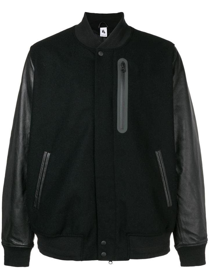 Nike Panelled Bomber Jacket - Black