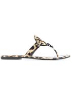 Tory Burch Miller Leopard Print Sandals - Nude & Neutrals