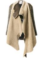 Antonio Marras Mismatched Asymmetrical Coat - Brown
