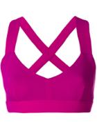 No Ka' Oi Crossback Sports Bra - Pink & Purple