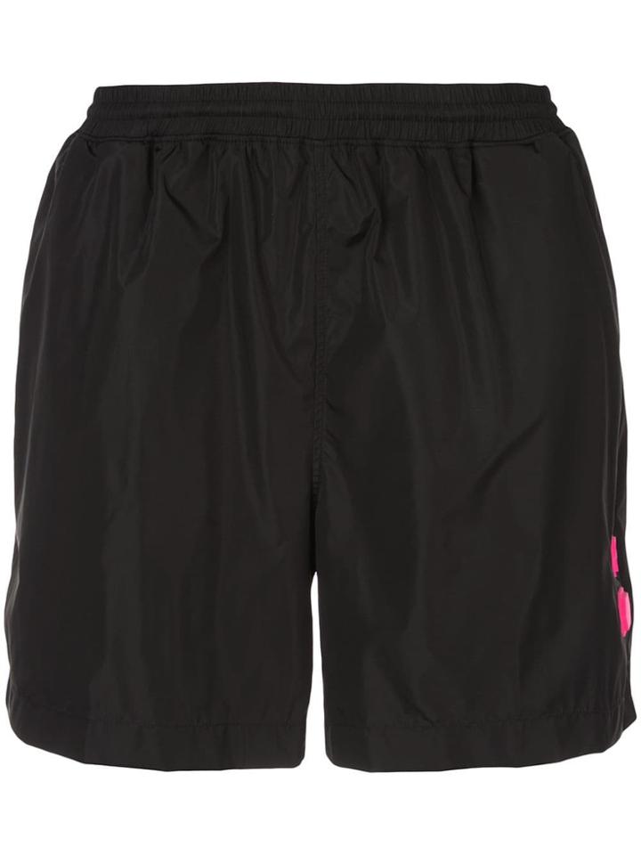 Off-white Logo Patch Track Shorts - Black